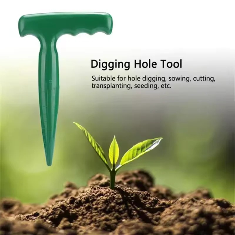 Gardening Tools For Digging - 1pc Handheld Garden Hole Puncher Clear