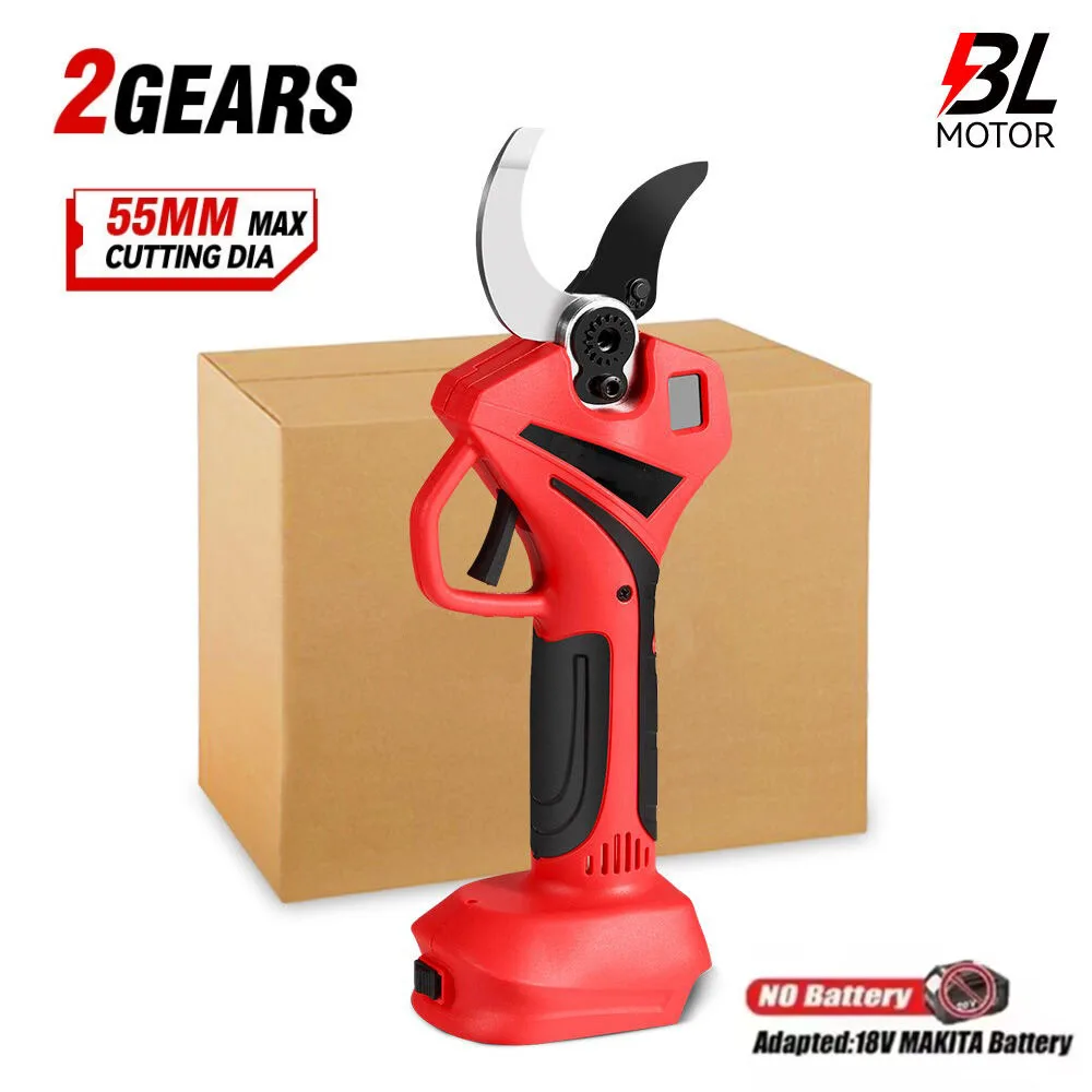 Gardening Tools Battery Powered - 55mm Brushless Electric Scissors Cordless Pruning