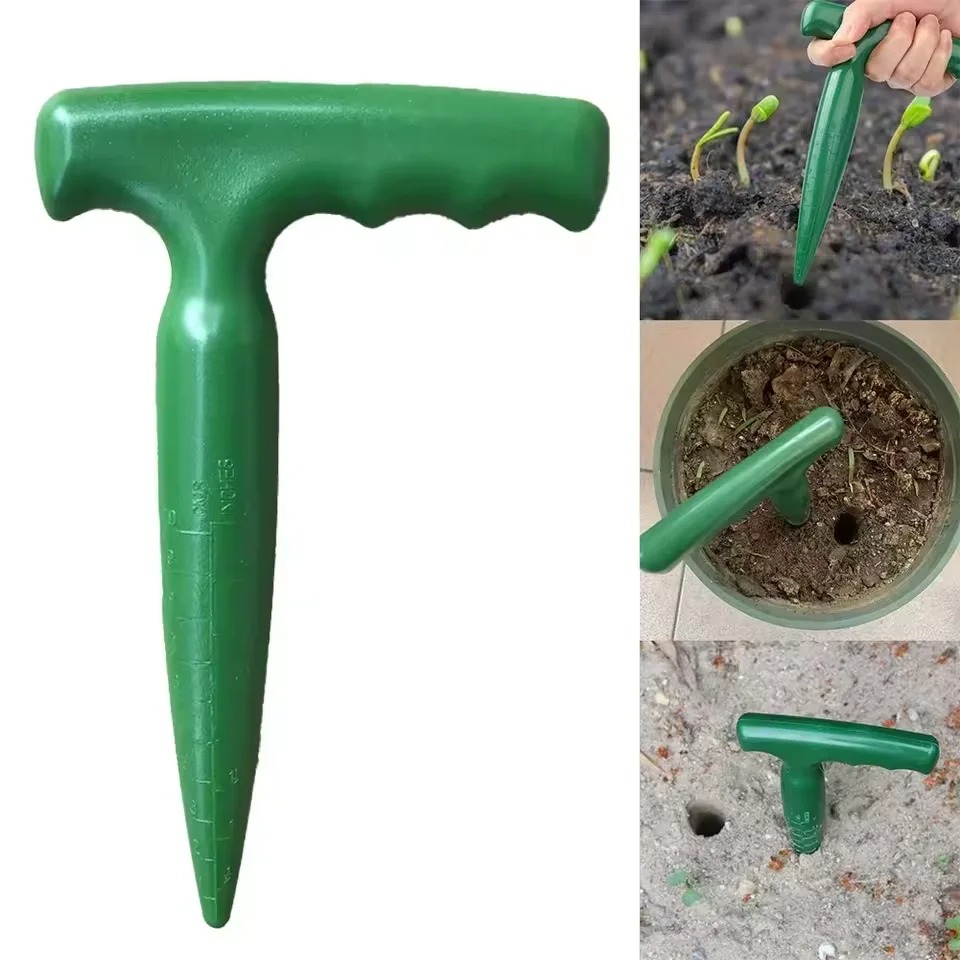 1pc Handheld Garden Hole Punch - Gardening Tools For Digging ulasan dan harga
