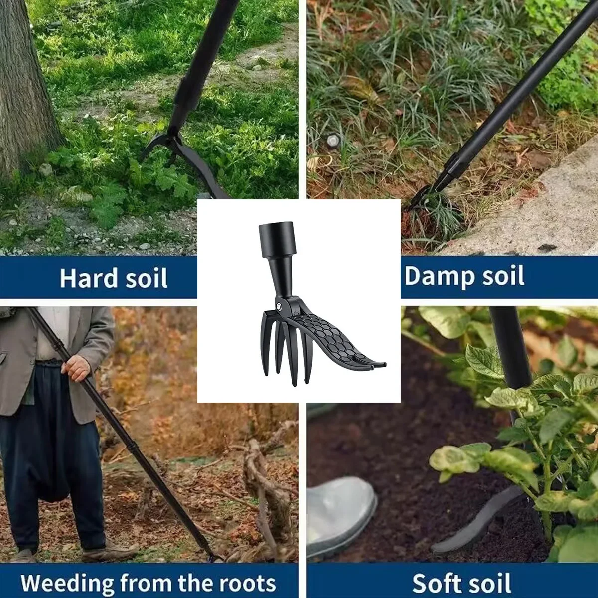 Stand Up Weed Puller Tool with - Gardening Tools For Digging ulasan dan harga