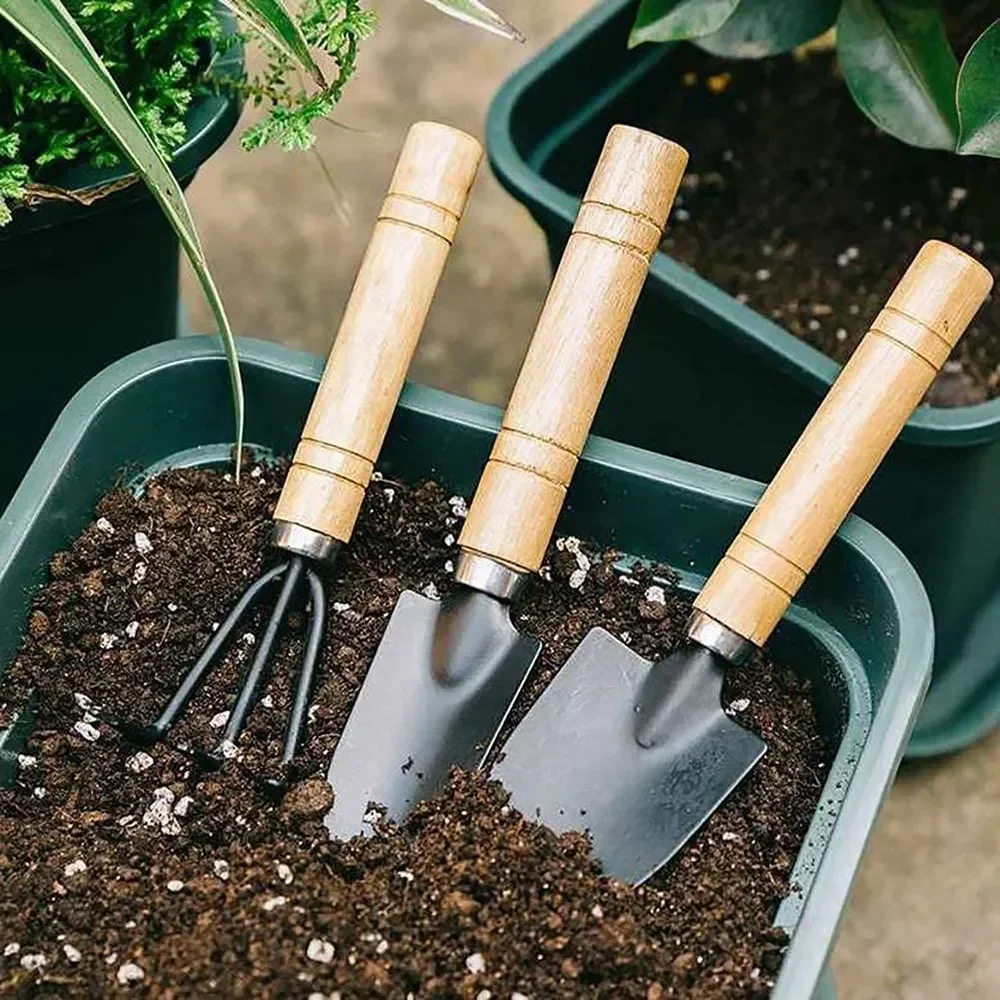 3Pcs/Set Mini Garden Tool Set  - Gardening Tools For Digging ulasan dan harga