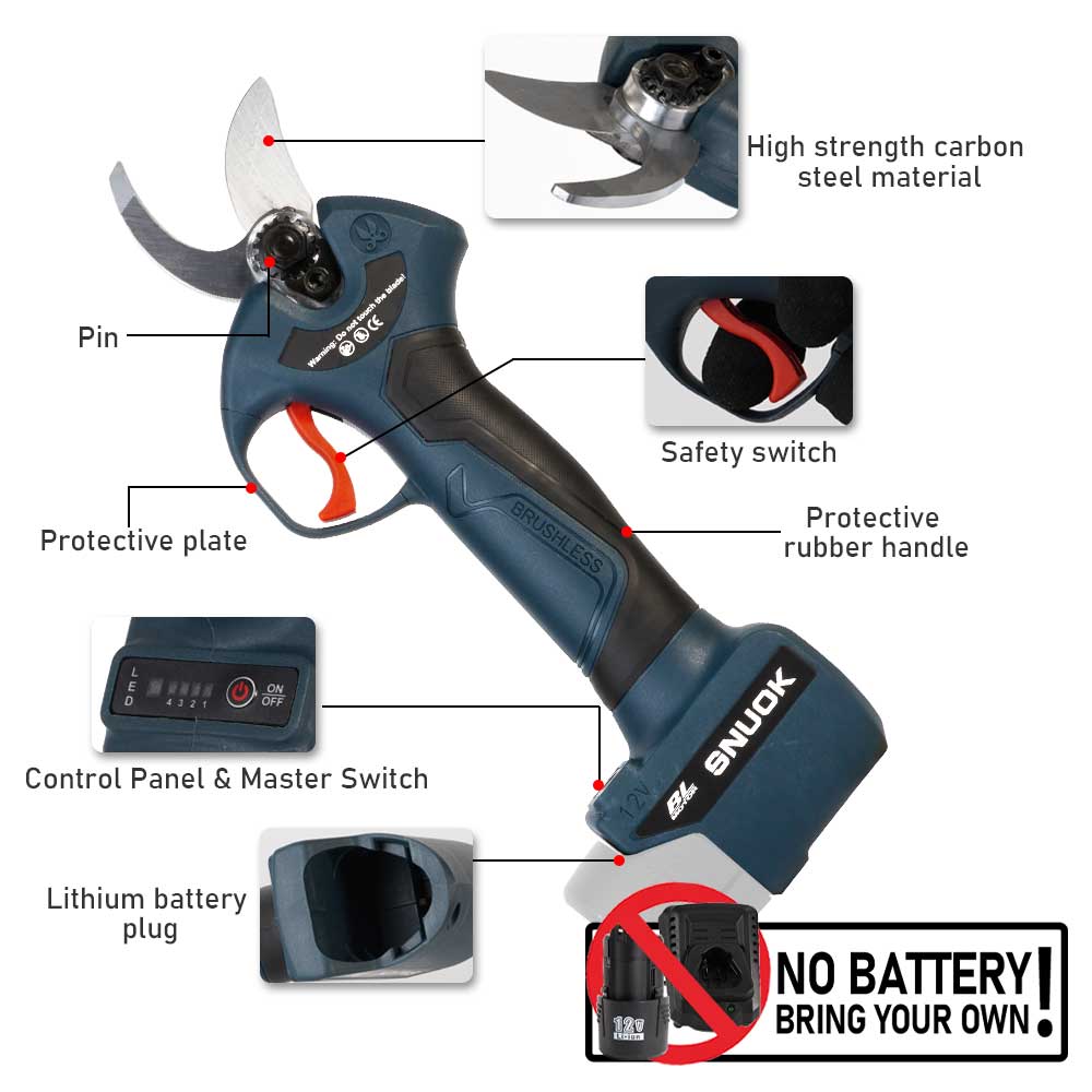 SNUOK 12V Brushless Electric P - Gardening Tools Battery Powered ulasan dan harga