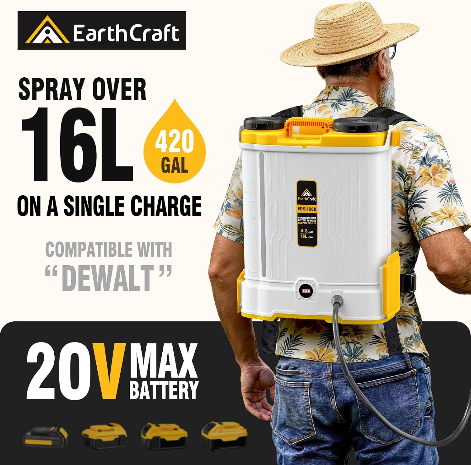 4.2 Gal Battery Powered Backpa - Gardening Tools Battery Powered ulasan dan harga